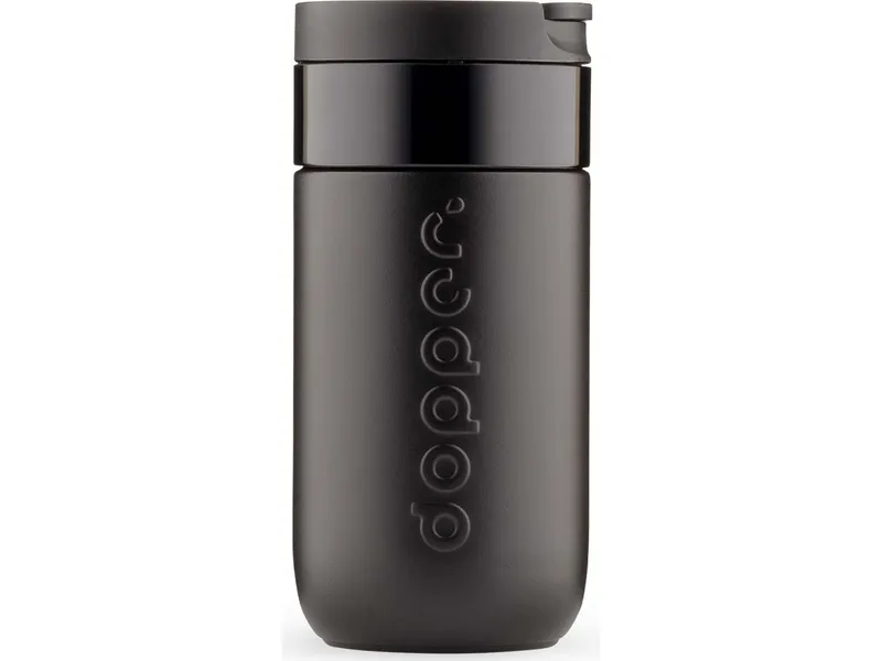 Dopper Dopper Isolierbecher "Travel Mug" 300 ml inkl. 1-farbigem Aufdruck, blazing black – Produktbild 1 von 1