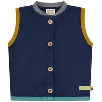 loud proud loud + proud Babys & Kinder Weste aus Baumwoll-Fleece, GOTS-zertifiziert, Ultramarine(blau), – Produktbild 1 von 2