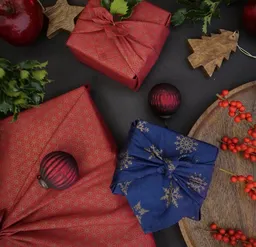 FabRap Gift Wrap FabRap Gift Wrap Wiederverwendbare Geschenkverpackung Furoshiki - FabRap Set mit drei Größen (doppelseitig) – Produktbild 1 von 1