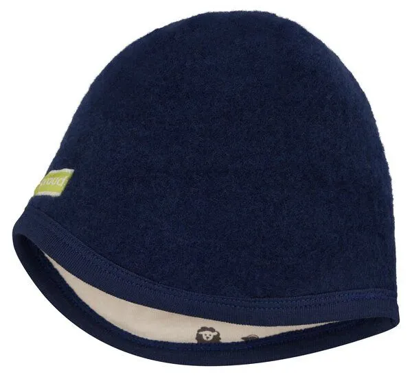 loud + proud loud + proud Babys & Kinder Mütze Wollfleece, GOTS-zertifiziert, Ultramarine(blau), – Produktbild 1 von 4