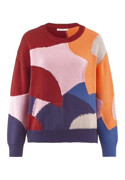 hessnatur hessnatur Pullover Relaxed aus reiner Bio-Baumwolle, Pflaume, – Produktbild 3 von 4
