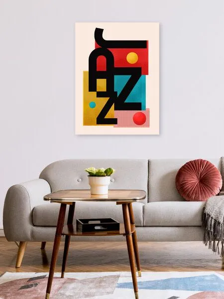 Photocircle Photocircle Poster / Leinwandbild - Jazz typography – Produktbild 2 von 4