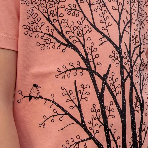 Cmig Cmig Kinder T-shirt Erle mit Elster, Rose clay, – Produktbild 2 von 3