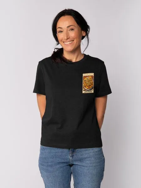 watapparel watapparel T-Shirt Frauen Tarot Nachos, Black, – Produktbild 1 von 3
