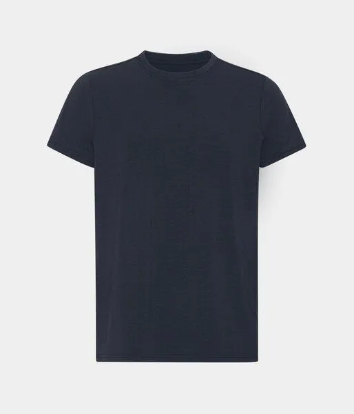 Copenhagen Bamboo Copenhagen Bamboo Marineblaues Bambus-T-Shirt mit Rundhalsausschnitt – Produktbild 1 von 4