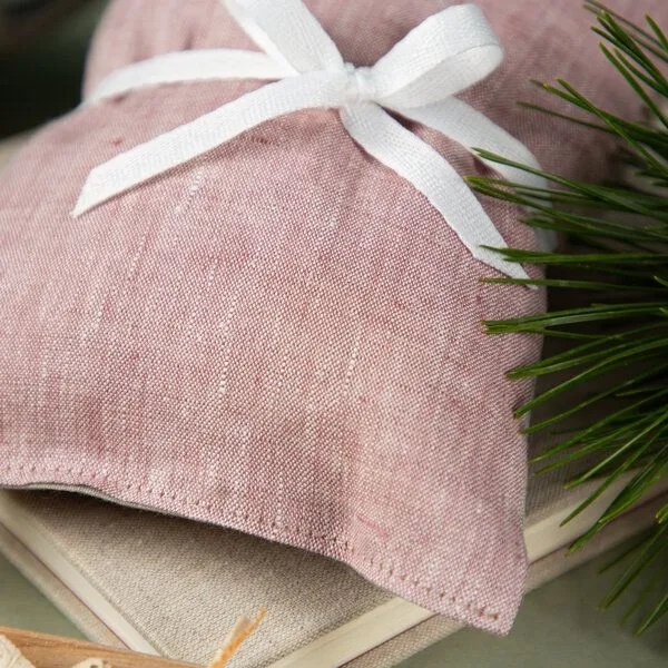 nahtur-design nahtur-design Zirbenkissen aus Bioleinen, Rosa, – Produktbild 3 von 4