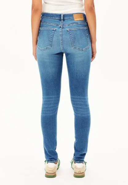 ARMEDANGELS ARMEDANGELS TILLAA Damen Skinny Jeans Mid Waist Bio-Baumwoll Mix X-Stretch, Blue, – Produktbild 2 von 4