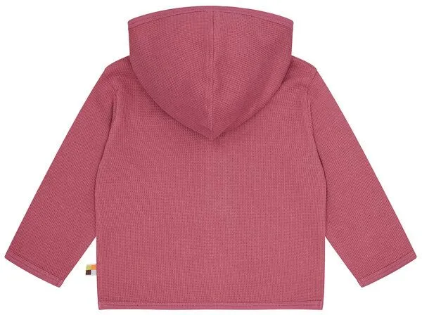 loud + proud loud + proud Babys & Kinder Jacke in Waffeloptik, GOTS-zertifiziert, Rouge(pink), – Produktbild 2 von 4