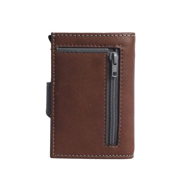 Margelisch Margelisch Kreditkarten-Minibörse noonyu single leather, Haselnut, – Produktbild 3 von 4