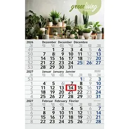 geiger notes geiger notes Geiger-Notes Monatskalender Budget 3 green+blue, inkl. Druck – Produktbild 1 von 1
