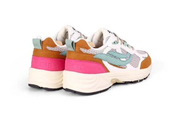 Genesis Footwear Genesis Footwear G-Eco 99 2-Tone Mesh, Weiß-cognac-mint-pink, – Produktbild 2 von 4