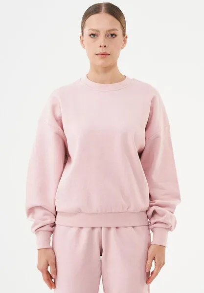 ORGANICATION ORGANICATION ESSENTIALS-BUKET- Soft Touch Sweatshirt aus Bio-Baumwolle, Dusty pink, – Produktbild 1 von 4