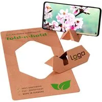 Handyständer 'fold-n-hold' mit Trägerkarte inkl. 1-4-farbigem Aufdruck – Produktbild 1 von 1