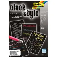 folia folia "Black Style" Gelschreiber Papier, DIN A4, 100 g/m², 20 Blatt – Produktbild 1 von 1