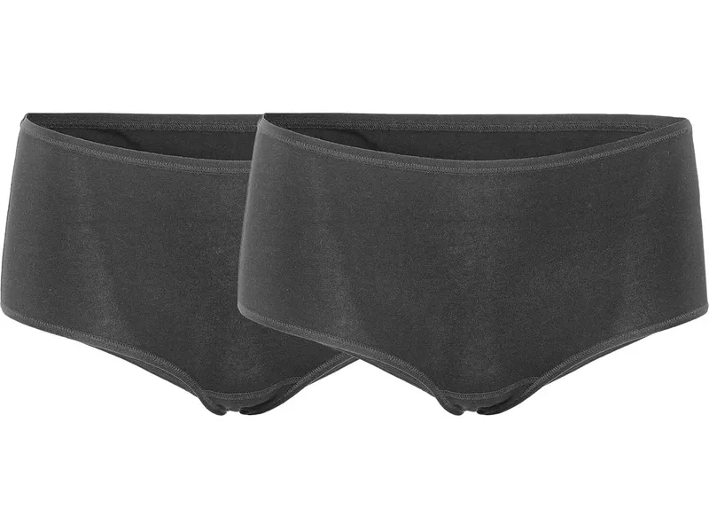 Living Crafts LIVING CRAFTS - Damen Panty, 2er-Pack - Schwarz (95% Bio-Baumwolle; 5% Elasthan), Nachhaltige Mode, Bio Bekleidung, Schwarz, – Produktbild 3 von 5