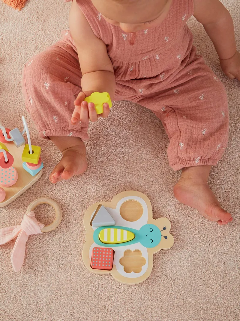 Vertbaudet 3er-Set Lernspiele für Kleinkinder FSC®, Mehrfarbig, – Produktbild 2 von 4