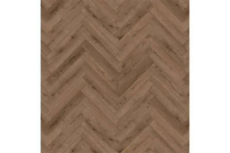 woodstore24 Premium Laminat Fischgrät, geräucherte Eiche, 12 mm stark, Abriebklasse AC4, (1,836 m² pro Paket) – Produktbild 1 von 1