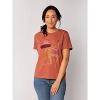 watapparel watapparel T-Shirt Frauen Love and flex, Heritage brown, – Produktbild 1 von 1