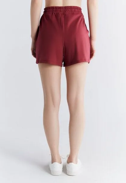 Leela Cotton Damen Pyjama Short aus 100% Bio-Baumwolle Schlafhose Leela Cotton 1440, Rosarot, – Produktbild 2 von 4