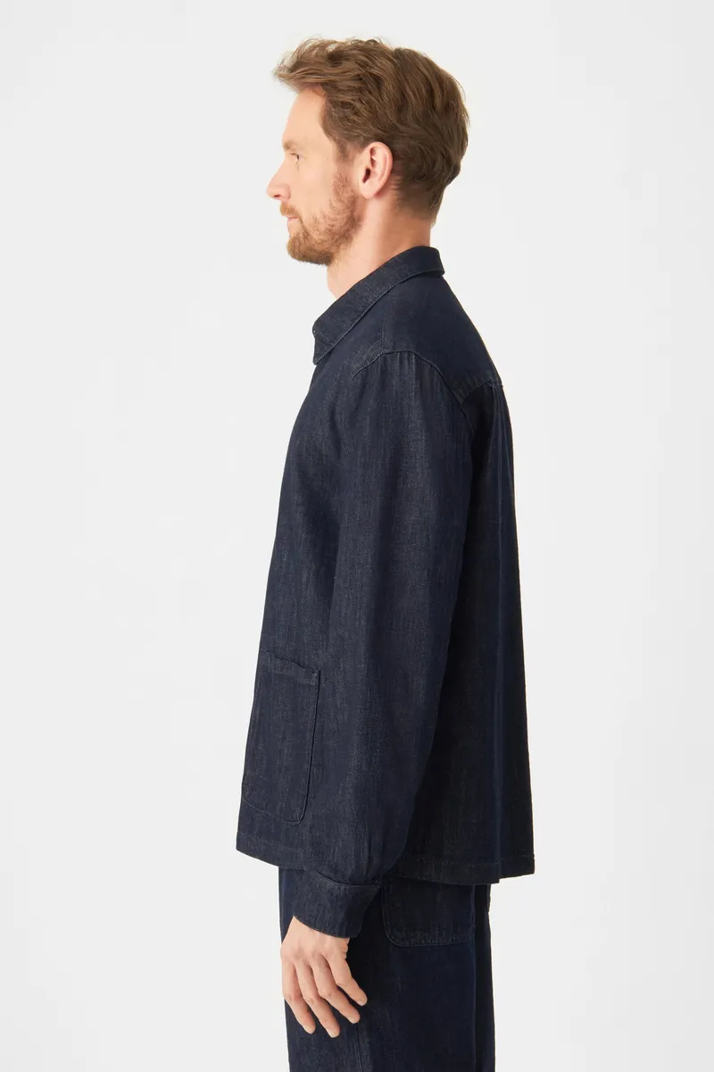 DAWN Dawn Herren vegan Jacke Sorry Shacket Blau, Extra dunkelblau, – Produktbild 2 von 2