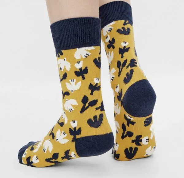 Natural Vibes Natural Vibes Socken Myriam Van Neste Collab Bio GOTS | Birds Herren Damen – Produktbild 1 von 4