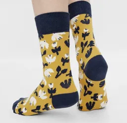 Natural Vibes Natural Vibes Socken Myriam Van Neste Collab Bio GOTS | Birds Herren Damen – Produktbild 1 von 1
