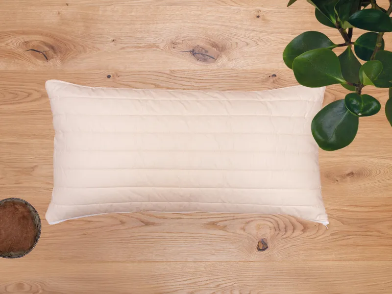 allnatura Kamelflaumhaar-Kopfkissen "Cammello" | 70x90 cm, Natur, – Produktbild 2 von 2
