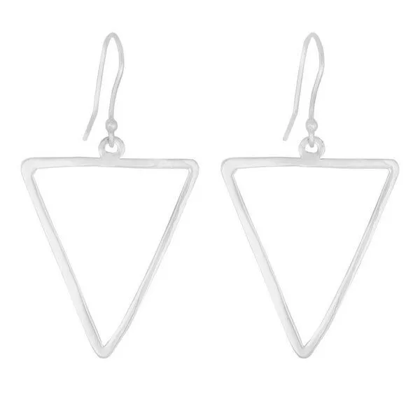 pakilia pakilia Silber Ohrringe Dreieck Fair-Trade und handmade – Produktbild 1 von 4