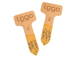 Bio-Kräuter-Pflanzstäbchen, FSC-zertifiziert, inkl. Lasergravur, Basilikum – Produktbild 1 von 1