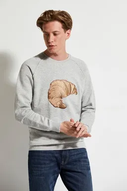 Wunderwerk Wunderwerk Herren Pullover aus Bio-Baumwolle "croissant embroidery" – Produktbild 1 von 1