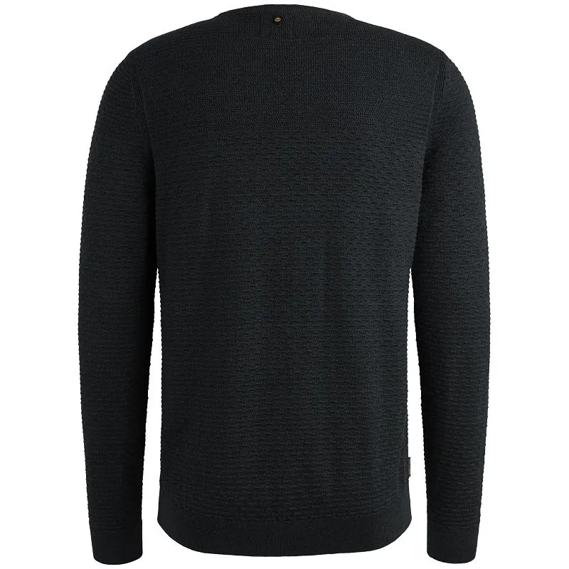 PME Legend PME Legend Mouliné Structure Pullover Navy - Größe XXL, Dunkelblau, – Produktbild 4 von 4