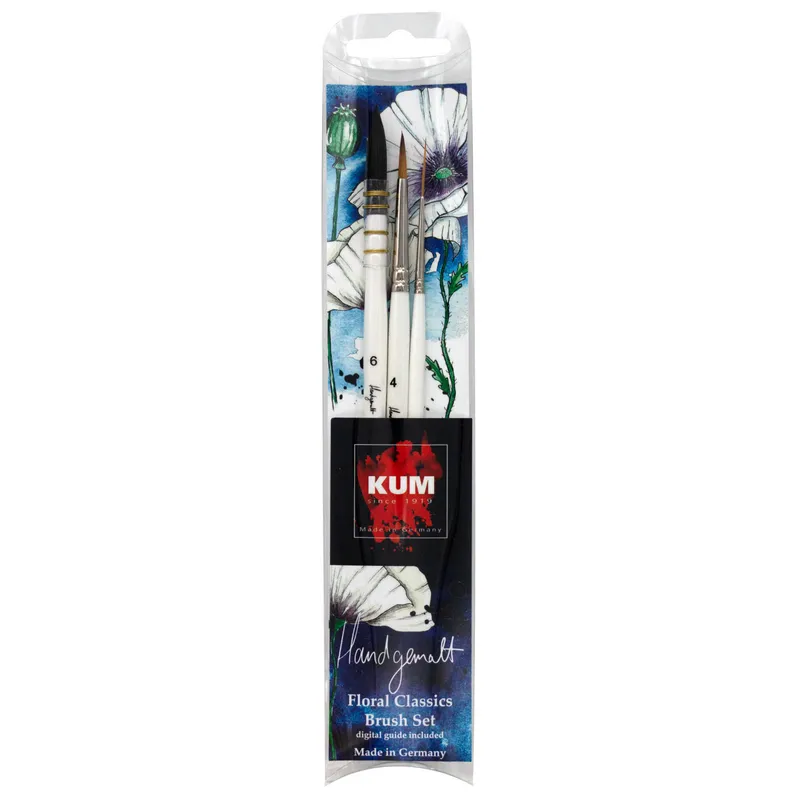 KUM KUM Pinsel Set Floral Classics Handgemalt 0 4 6 – Produktbild 1 von 1