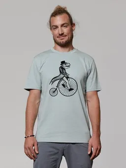 watapparel watapparel T-Shirt Unisex T-Rex auf Fahrrad – Produktbild 1 von 1