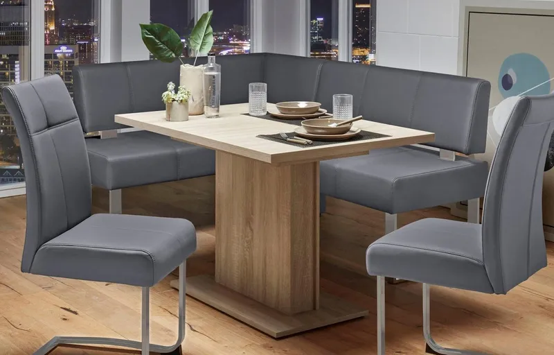 OTTO home Eckbank Rab, in 2 Breiten (180 oder 200 cm), Bezug in verschiedenen Qualitäten, Grau, – Produktbild 6 von 8