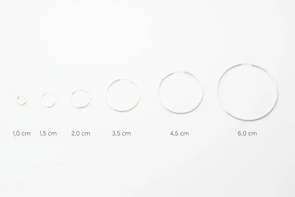 Jewelberry Jewelberry Kreole Basic Hoop, Silber, – Produktbild 2 von 2