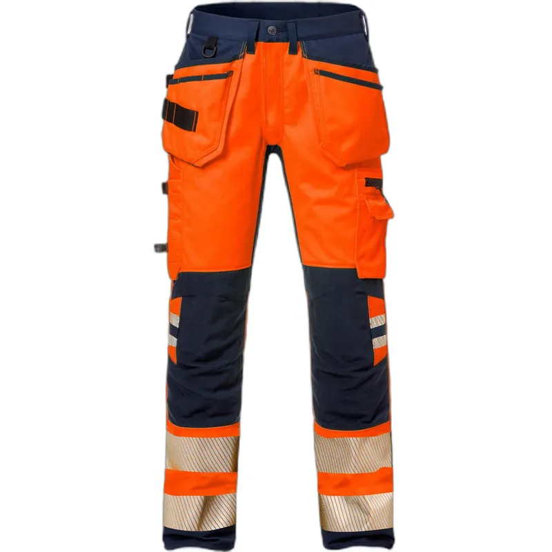 Fristads Sichtbare Arbeits Hose Klasse 2 Fristads Outdoor 2707 PLU, Orange, – Produktbild 1 von 2