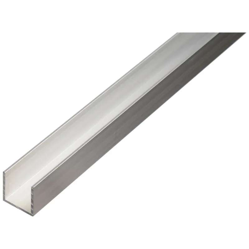 Alberts ALBERTS BA-Profil, U-Form, Alu natur, LxBxHxS 1000 x 15 x 15 x 1,5 mm – Produktbild 1 von 1