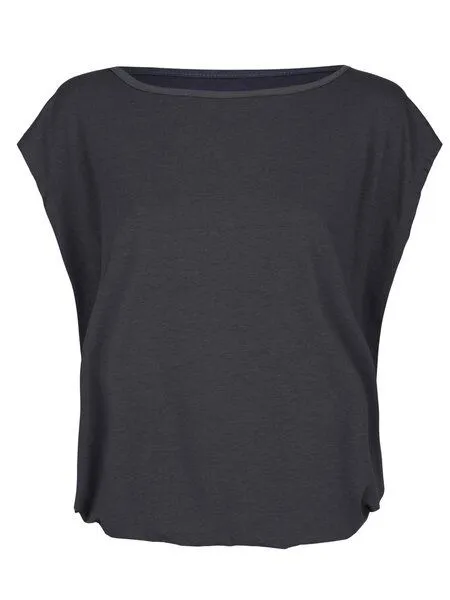 nice to meet me nice to meet me Relax T – lockeres T-Shirt aus TENCEL Lyocell und Bio-Baumwolle, Dark grey, – Produktbild 1 von 3