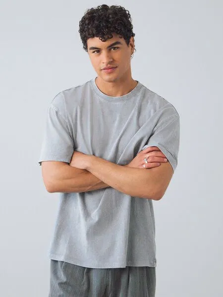 Honest Basics Honest Basics Hipster Shirt aus Bio- und recycelter Baumwolle, Limestone, – Produktbild 2 von 4