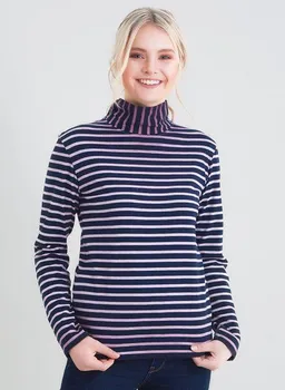 ORGANICATION ORGANICATION Ringelshirt mit Stehkragen aus 100% Bio Baumwolle – Produktbild 1 von 1