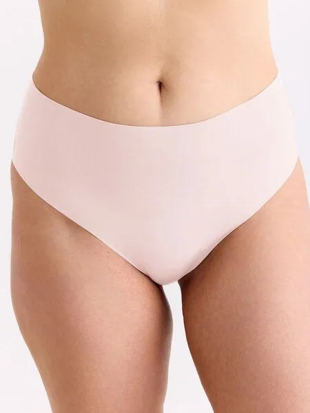 erlich textil erlich textil Light Touch High Waist Brazil String im 3er Pack aus weichem Modal, made in Europe, Magnolie, – Produktbild 4 von 6