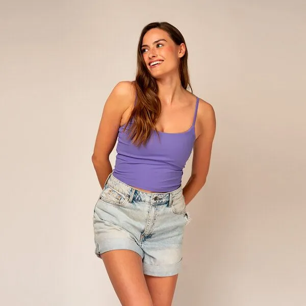 Woodlike Ocean Woodlike Ocean Evolve Long Top - white / rose brown / lila, Lila, – Produktbild 4 von 4