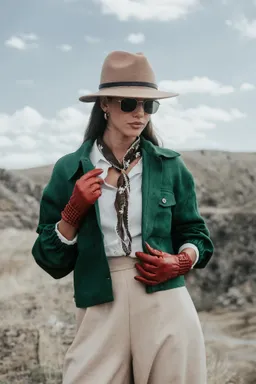 De IONESCU De IONESCU Damen vegan Jacke Sibiel Waldgrün – Produktbild 1 von 1