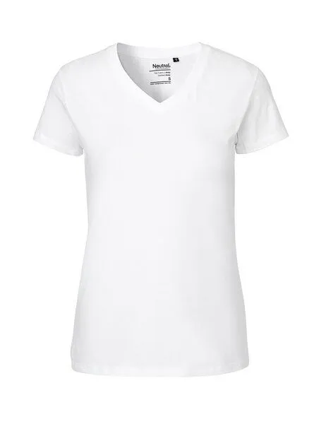 Neutral® - 3FREUNDE Neutral® - 3FREUNDE T-Shirt V-Ausschnitt Frauen, Weiss, – Produktbild 1 von 4
