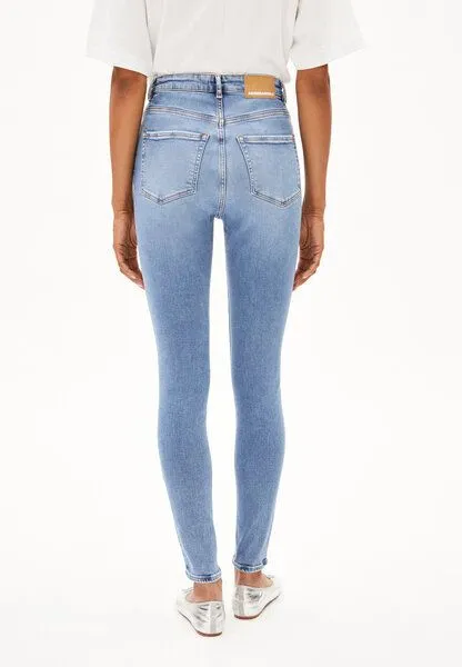 ARMEDANGELS ARMEDANGELS INGAA Damen Skinny Jeans High Waist Bio-Baumwoll Mix X-Stretch, Sky blue, – Produktbild 2 von 4