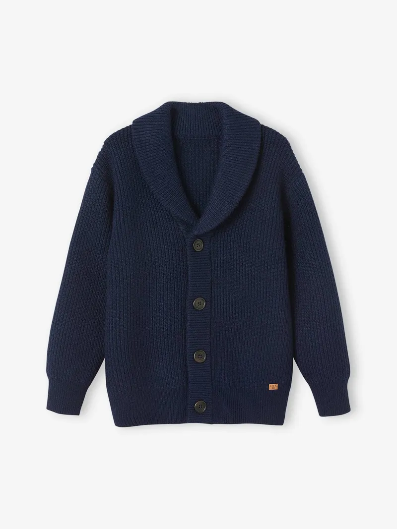 Vertbaudet Jungen Strickjacke, Marine, – Produktbild 1 von 3
