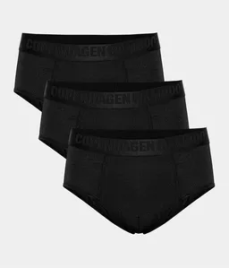Copenhagen Bamboo 3 Paar Herren-Slips aus Bambus in Schwarz – Produktbild 1 von 1