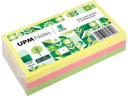 UPM UPM Super Sticky Haftnotizen "Brillantmix" 125 x 75 mm, 3 Blöcke, farbig sortiert – Produktbild 1 von 1