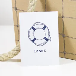 Bow & Hummingbird Bow & Hummingbird Postkarte Danke – Produktbild 1 von 1