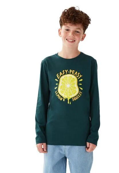 Band of Rascals Band of Rascals Lemon Longsleeve, Racing-green, – Produktbild 6 von 7